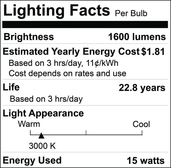 100W Equiv LED - Standard - Soft White (4-Pack)