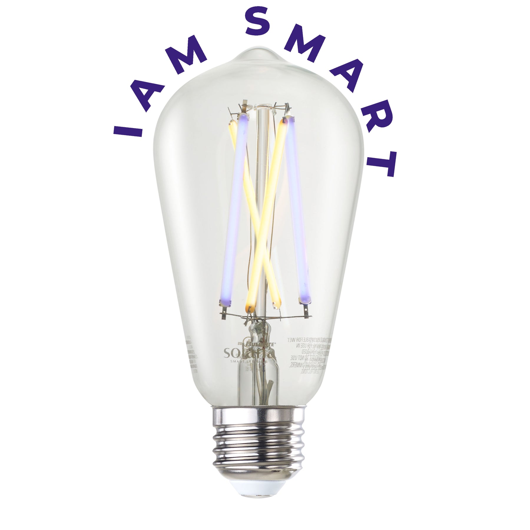 60W Equiv LED Wi-Fi Smart Bulb - Edison - Selectable Color Temperature (2-Pack)