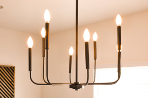 chandelier holding 60W Equiv LED light bulbs